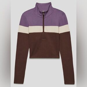 Aritzia Sunday Best Half-Zip Long Sleeve